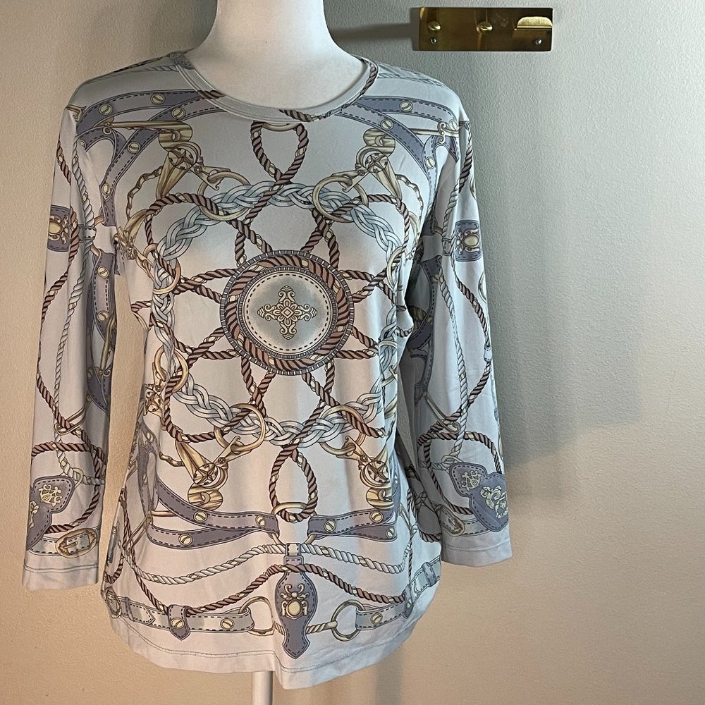 JMcloughlin casual long sleeve shirt, equine pattern